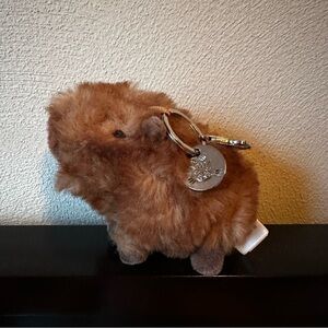 Clyde Capybara Jellycat Bag Charm Keychain